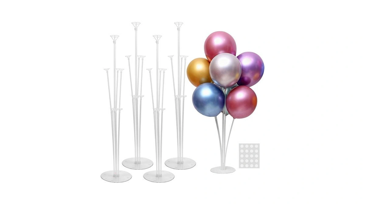 Joyypop 4 Sets Balloon Stand Kit For Table, Balloon Sticks