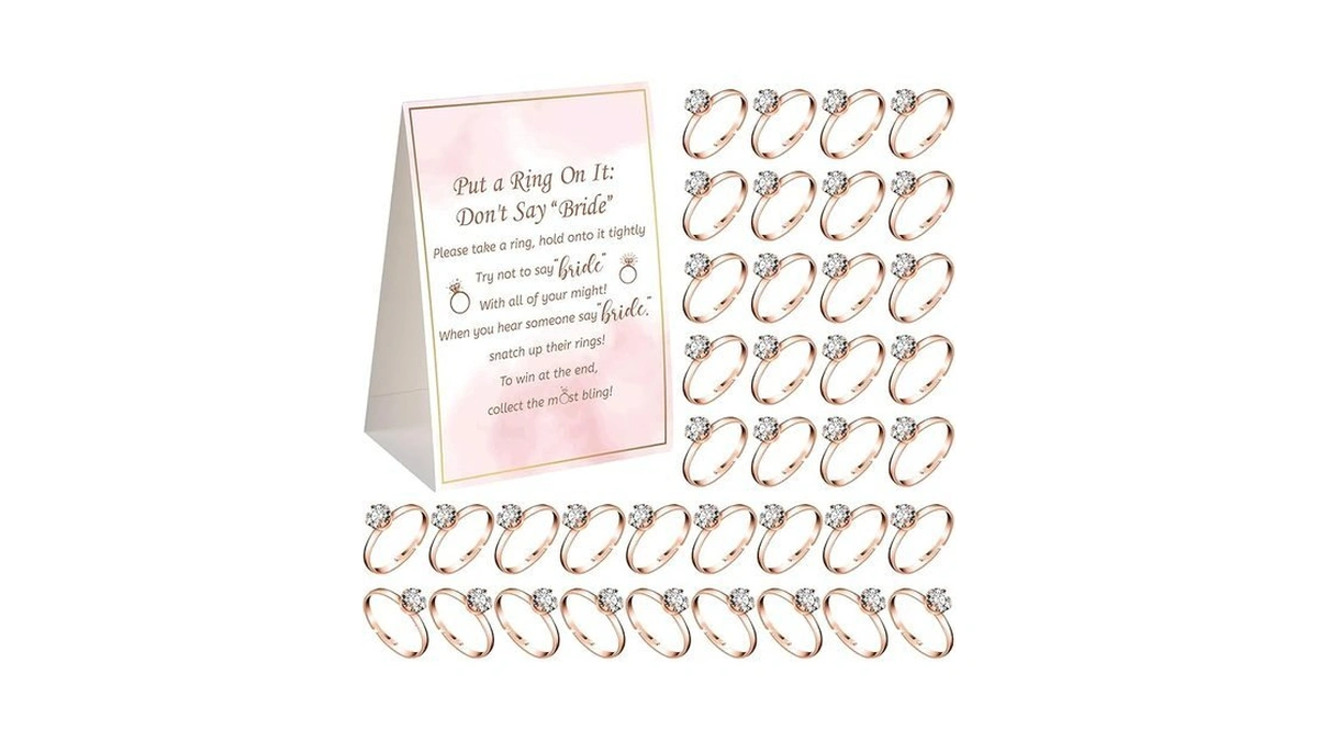 Woanger Put A Ring On It Bridal Shower Game With