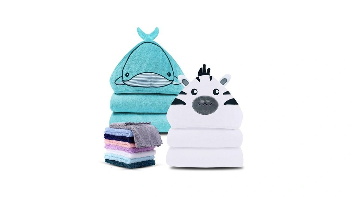 Cute Castle 2 Pack Hooded Baby Towel Rayon Made From