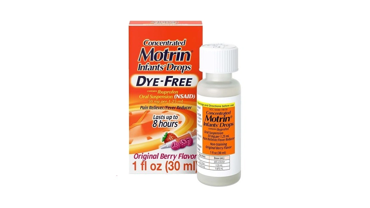 Motrin Infants' Ibuprofen, Fever Reducer, Dye And Alcohol Free, Concentrated