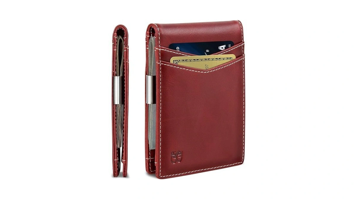 Serman Brands Money Clip Wallet - Mens Wallets Slim Front