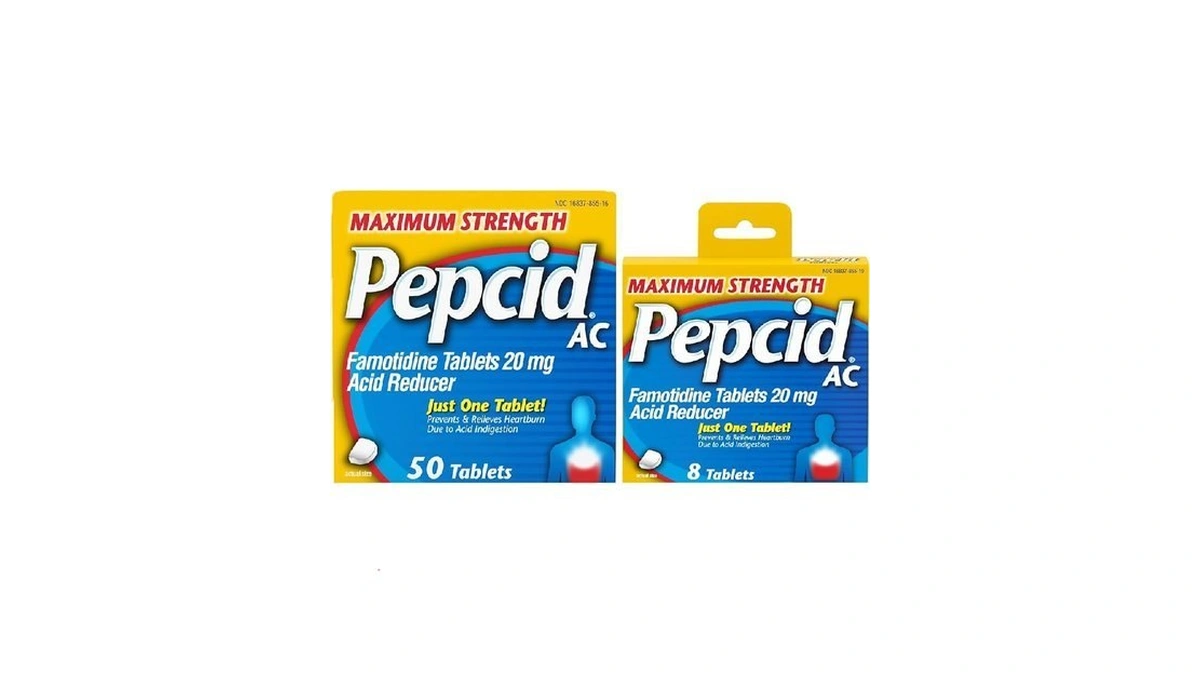 Pepcid Ac Maximum Strength Heartburn Relief Tablets, Famotidine 20mg Acid