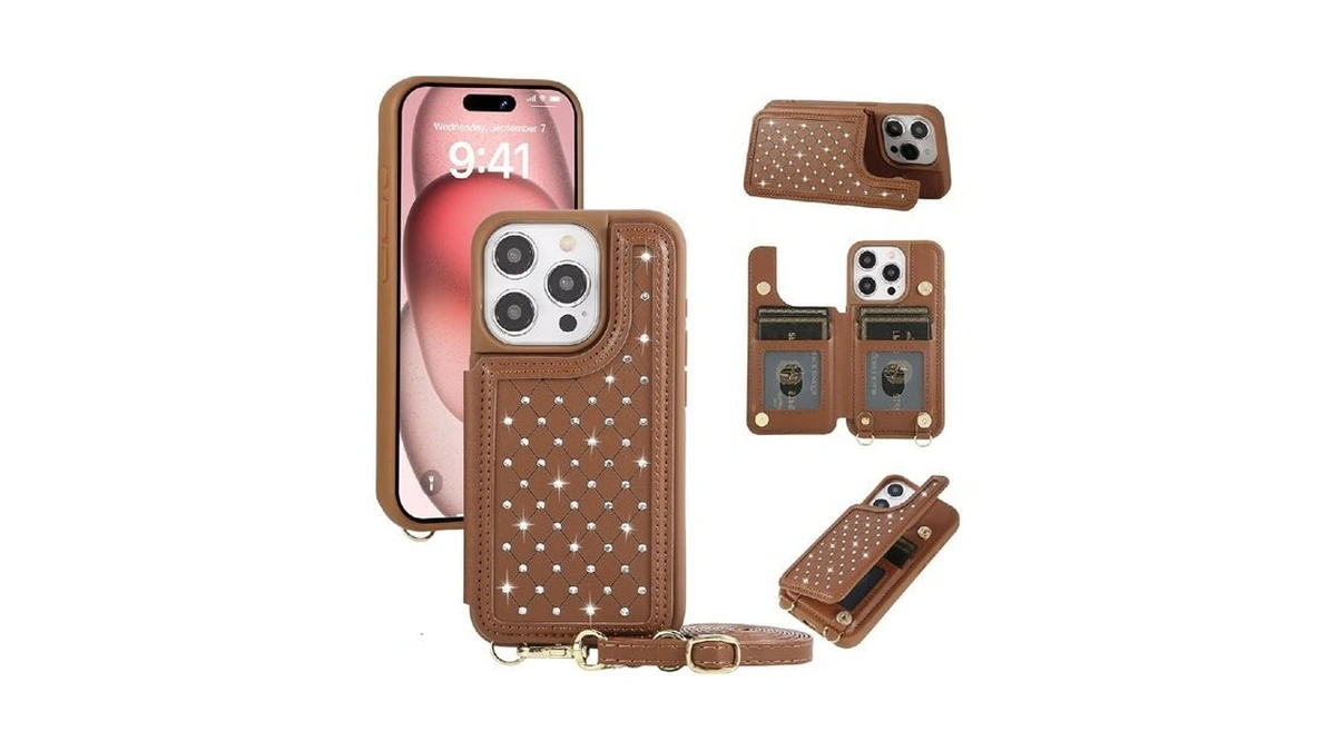 Jcxtrombulous For Iphone 16 Pro Wallet Case With Card Holder