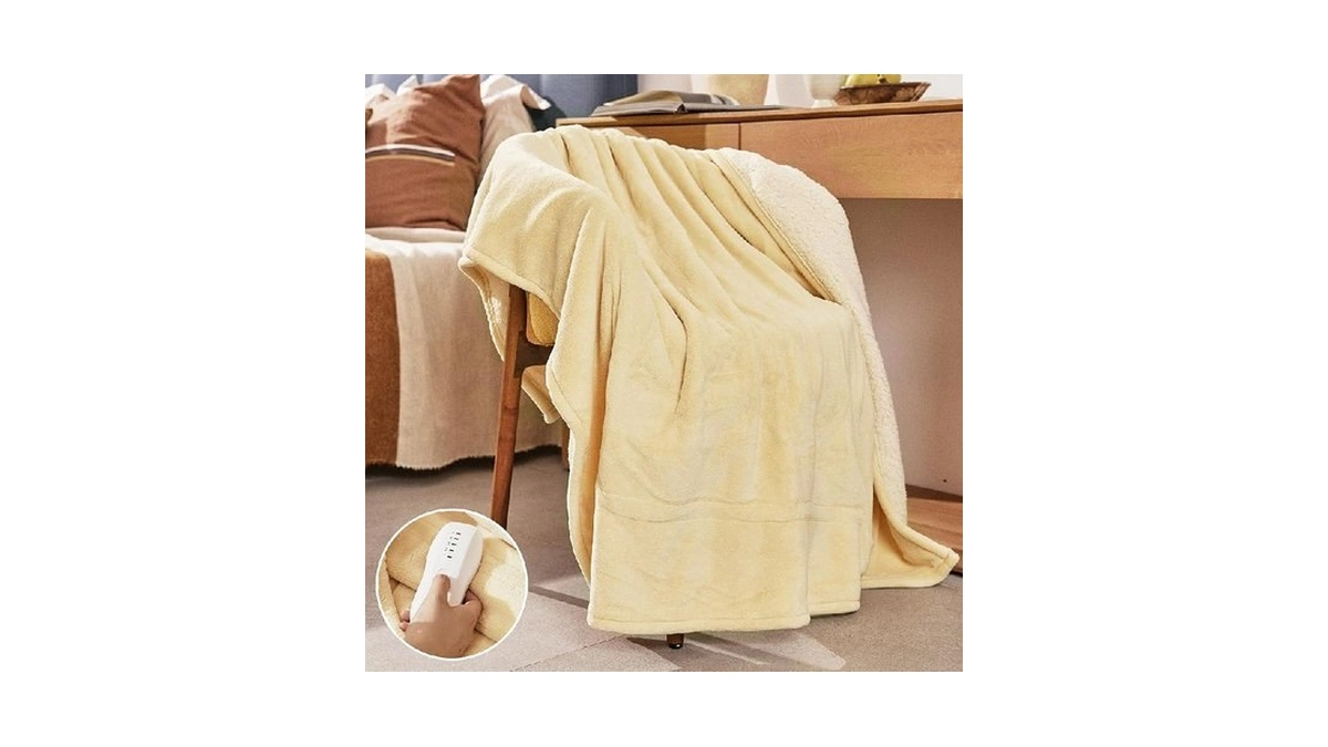 Heated Blanket 50''x60''-soft And Comfortable Electric Throw,5 Heat Settings And