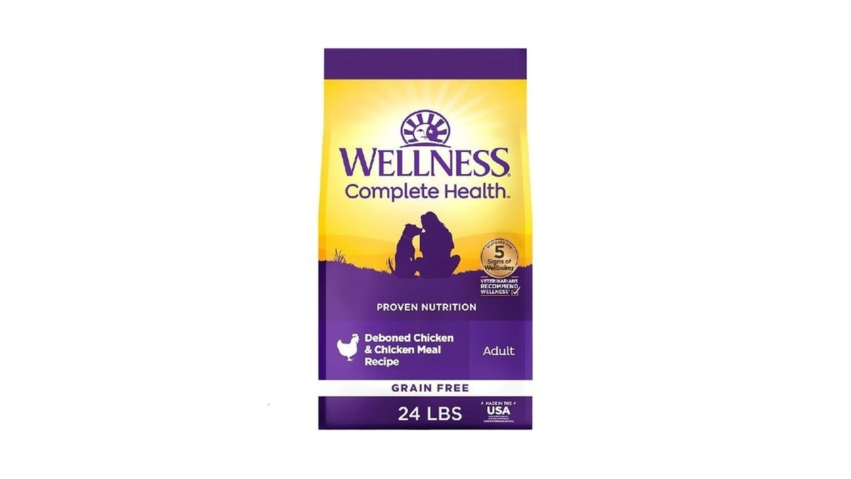 Wellness Complete Health Adult Dry Dog Food, Grain Free Kibble,