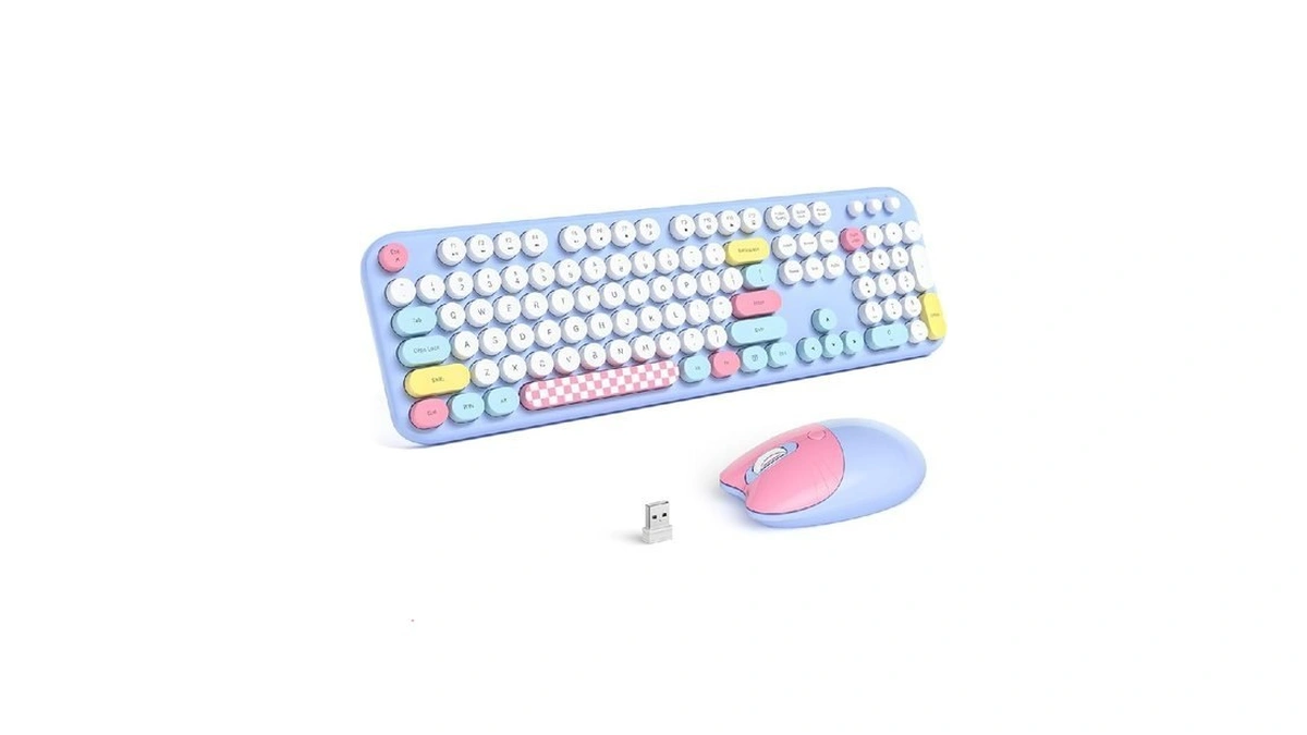 Mofii Wireless Keyboard And Mouse Combo - 2.4ghz Full-size Retro