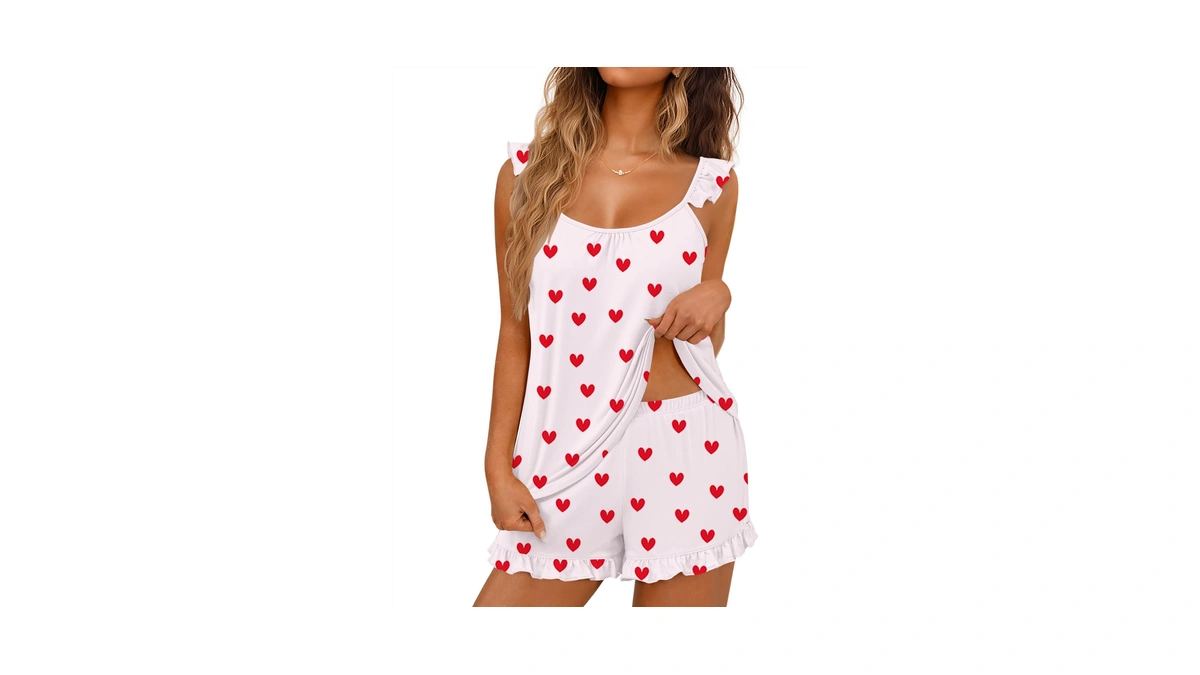 Ekouaer Pajama For Women Set 2 Piece Lightweight Summer Pajamas
