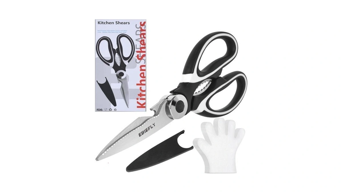 Ebiefly Kitchen Scissors Utility Chopping Scissor Professional Shears For Meat