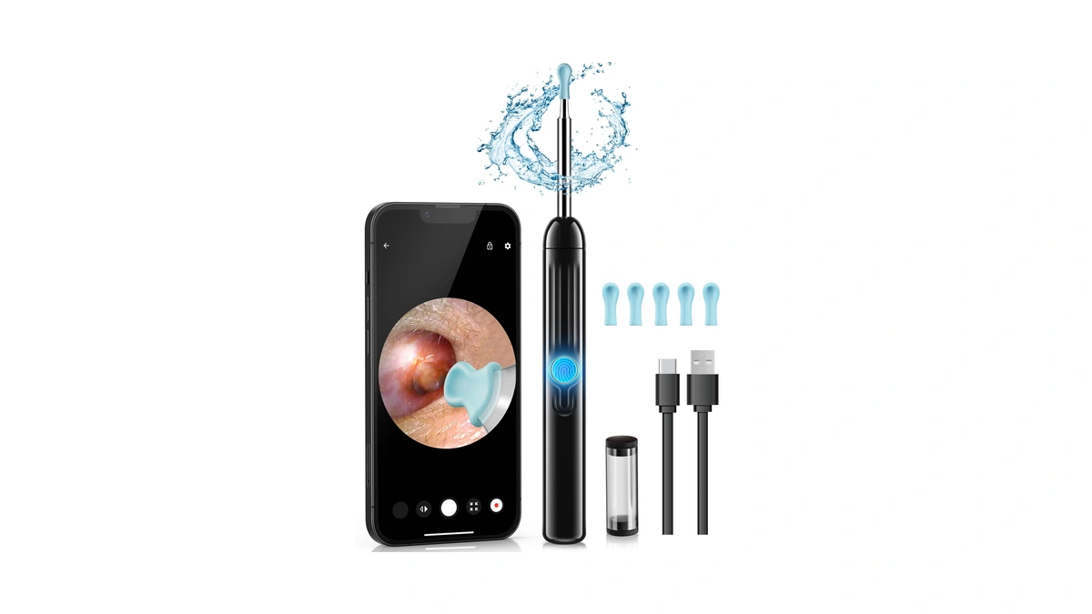 Jegoat Ear Wax Removal, 1080p Hd Scope And 6 Led
