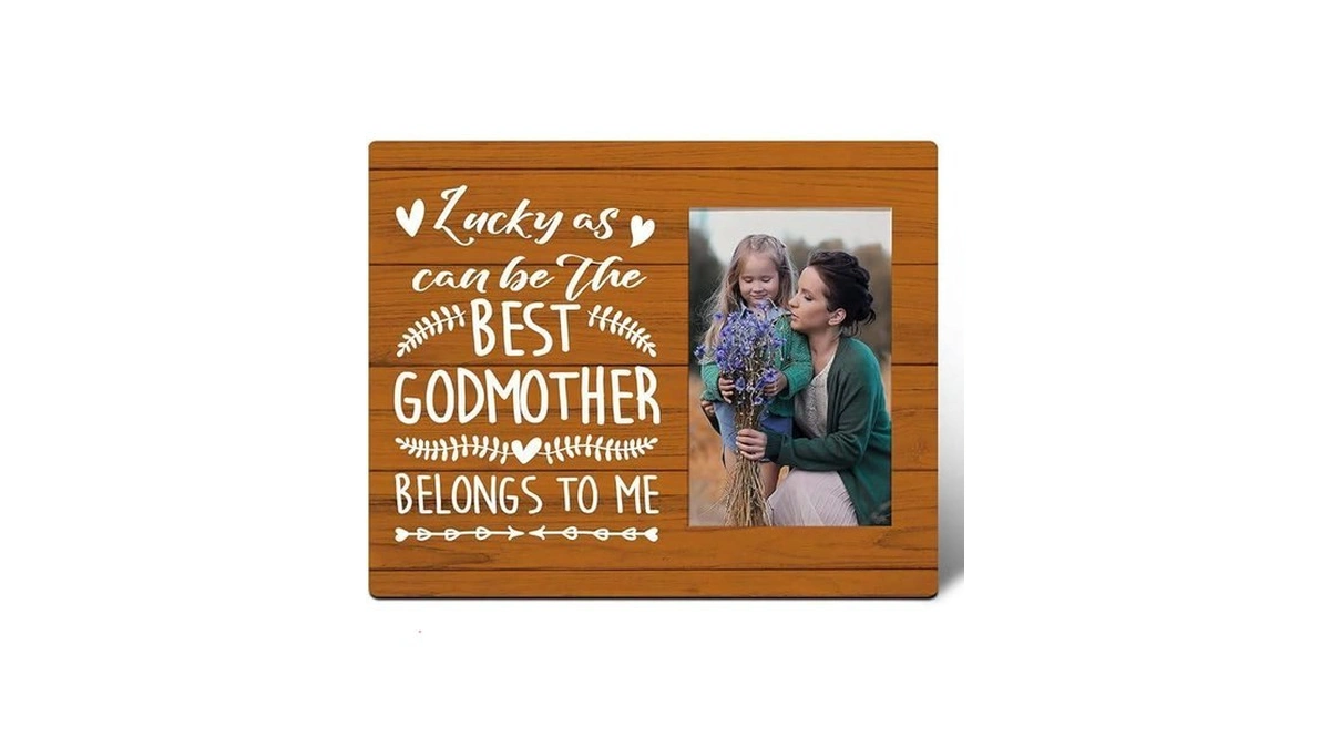 Godmother Picture Frame Gifts, Best Godmother Belongs To Me, Mother's
