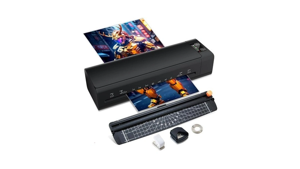 13 Inch Laminator Machine, A-3 9-in-1 Thermal Laminator With Sheets