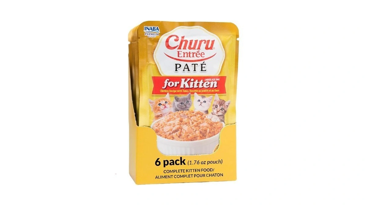 Inaba Churu Entrée Pate For Kittens, Grain-free, High Moisture, Prebiotic