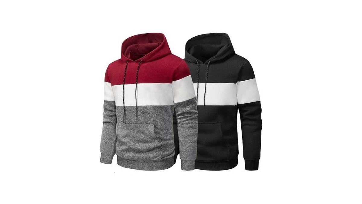 Ayegoo Fleece Hoodies Sweatshirts For Men,2/3 Pack Patchwork Athletic Workout