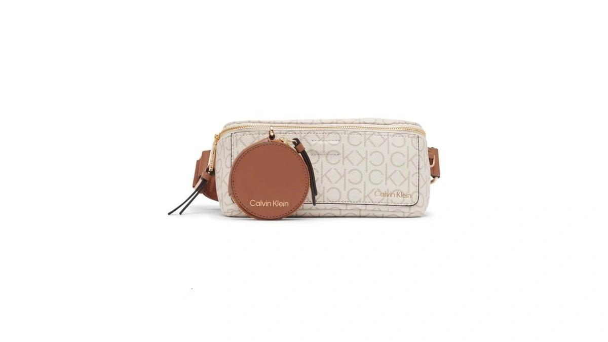 Calvin Klein Millie Novelty Belt Bag, Vanilla/khaki/caramel, One Size