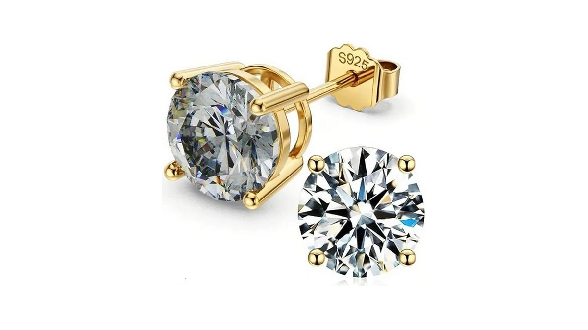 Uucomt 925 Sterling Silver Cubic Zirconia Studs Earrings For Women