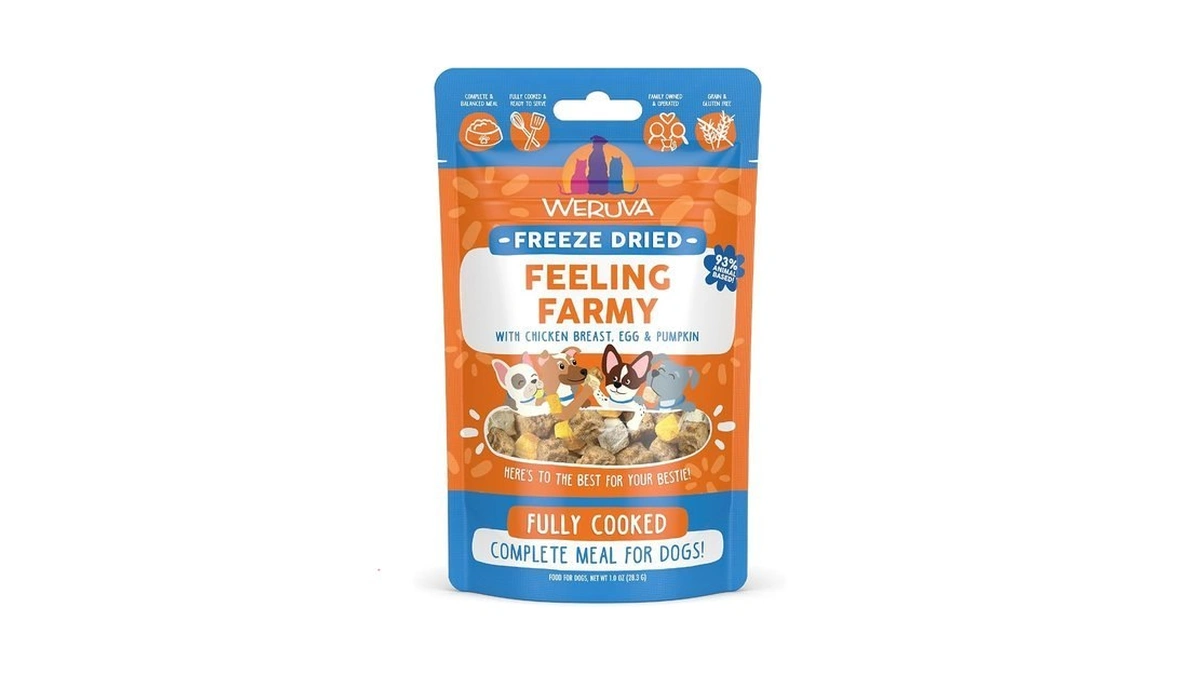 Weruva Dog Freeze Dried, Feeling Farmy With Chicken Breast, Egg