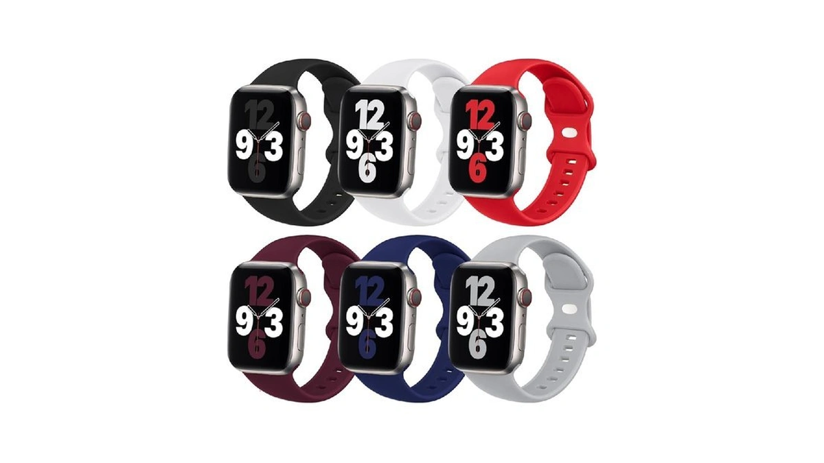 (6 Pack) Sport Band Compatible With Apple Watch Bands 38mm