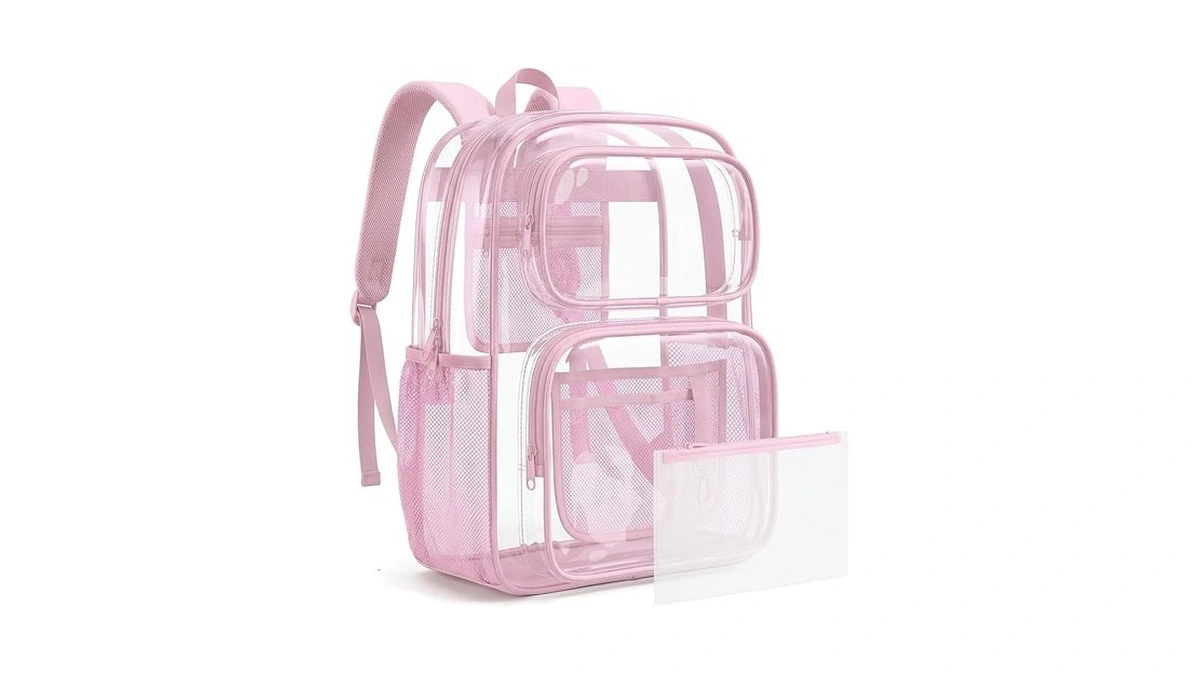 Mommore Clear Backpack Set For School, Large Heavy Duty Transparent