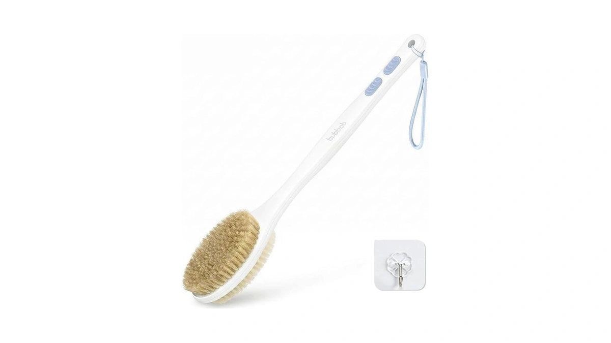 Bubbob Back Scrubber For Shower With Long Handle, Exfoliating Bath