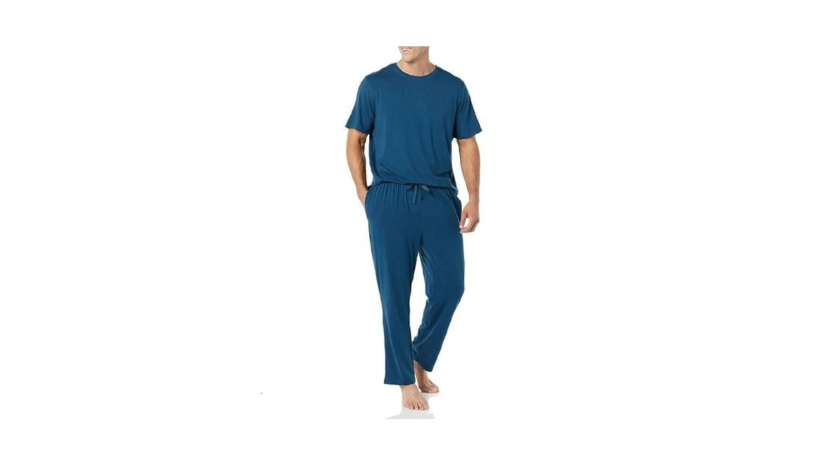 Amazon Essentials Men's Super Soft Modal Cotton Pajama Set, T-shirt