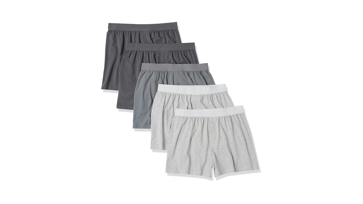 Amazon Essentials Men's Breathable Cotton Jersey Boxer Shorts, Soft Relaxed