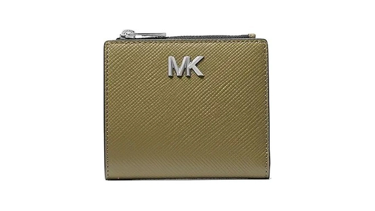 Michael Kors Men's Edison Square Zip Wallet, Safari Green, One