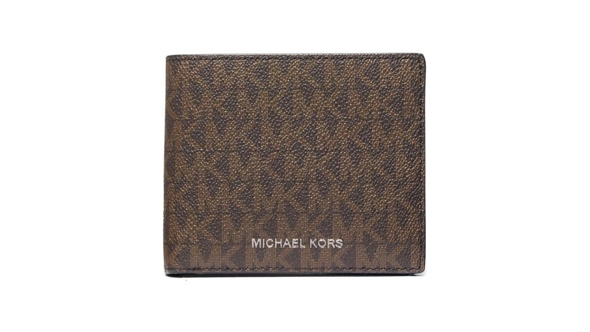 Michael Kors Men's Greyson Billfold Wallet, Brown/black Signature