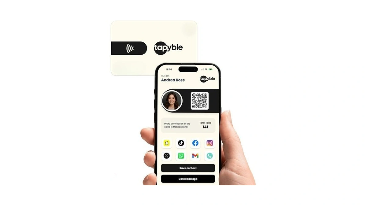 Tapyble Nfc Smart Business Card For Influencers - Tap To