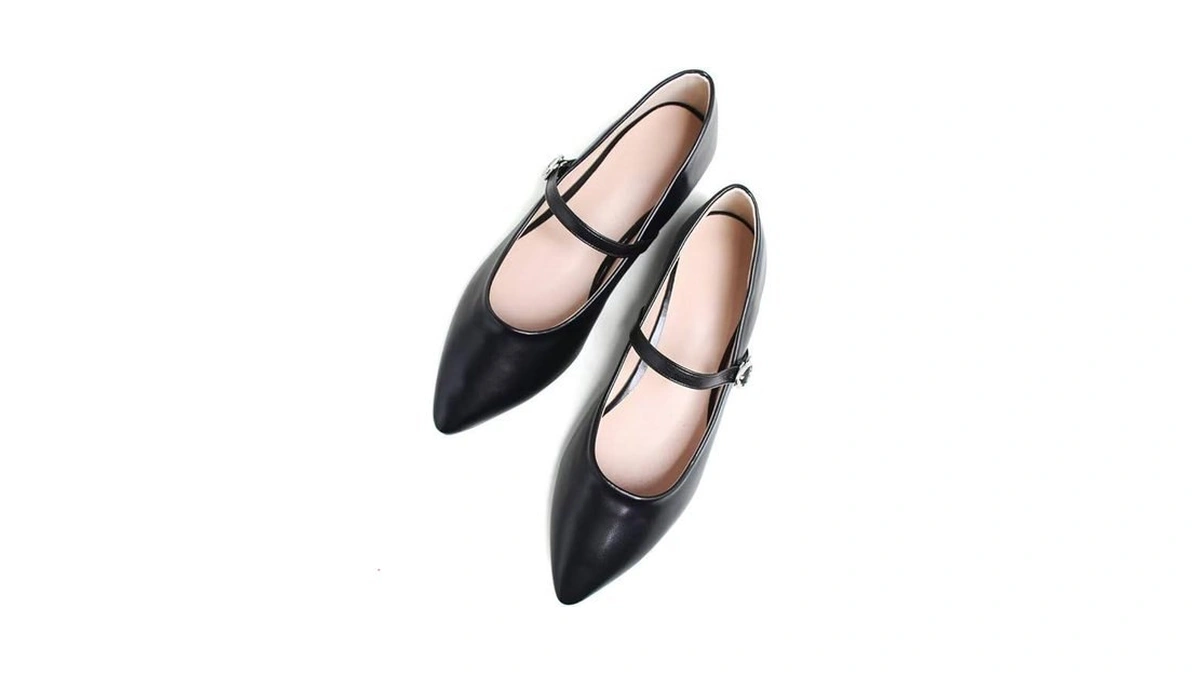 Stunner Mary Jane Flats For Women Vintage Pointed Toe Ankle