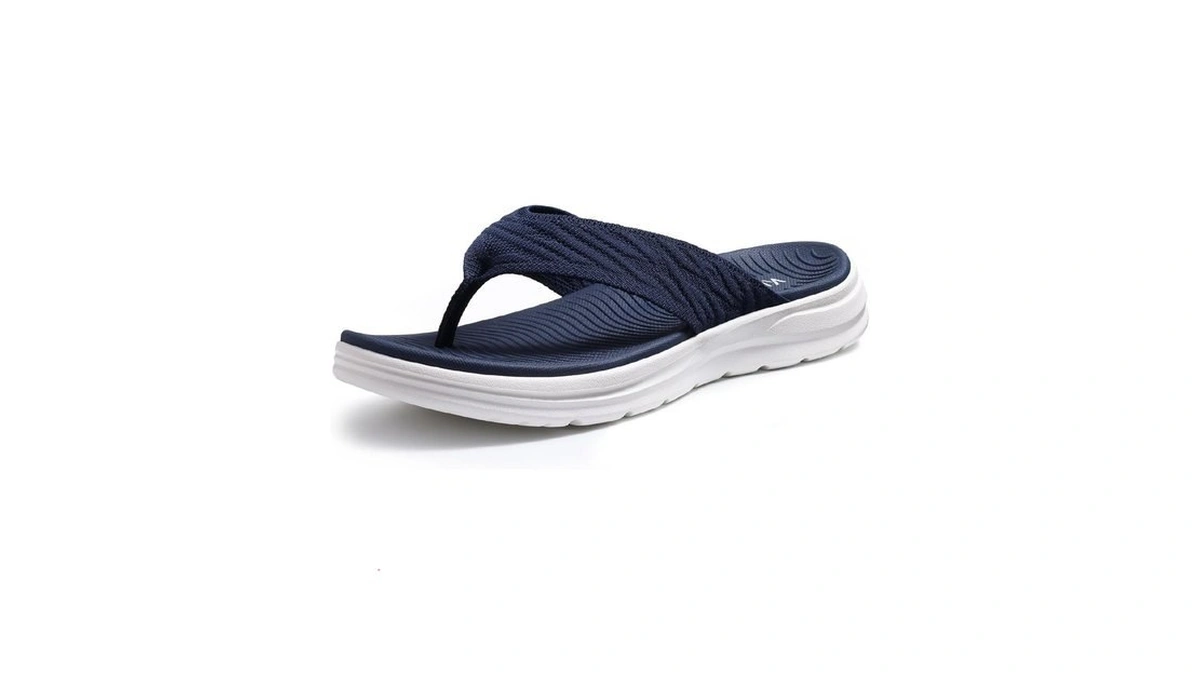 Kidmi Women's Arch Support Flip Flops With Soft Cushion Comfortable