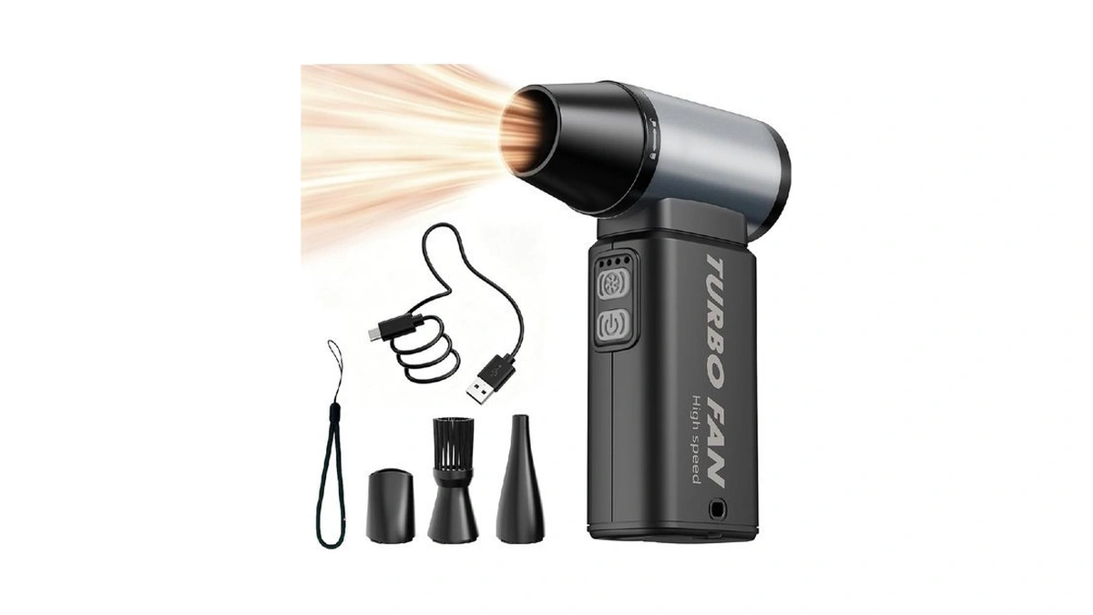 Compressed Air Duster, 130000rpm Super Power Electric Air Duster For