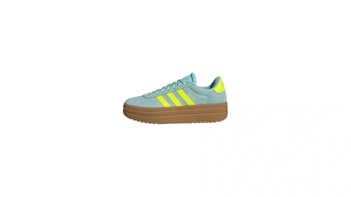 Adidas Women's Vl Court Bold, Flash Aqua/lucid Lemon/gum, 6.5