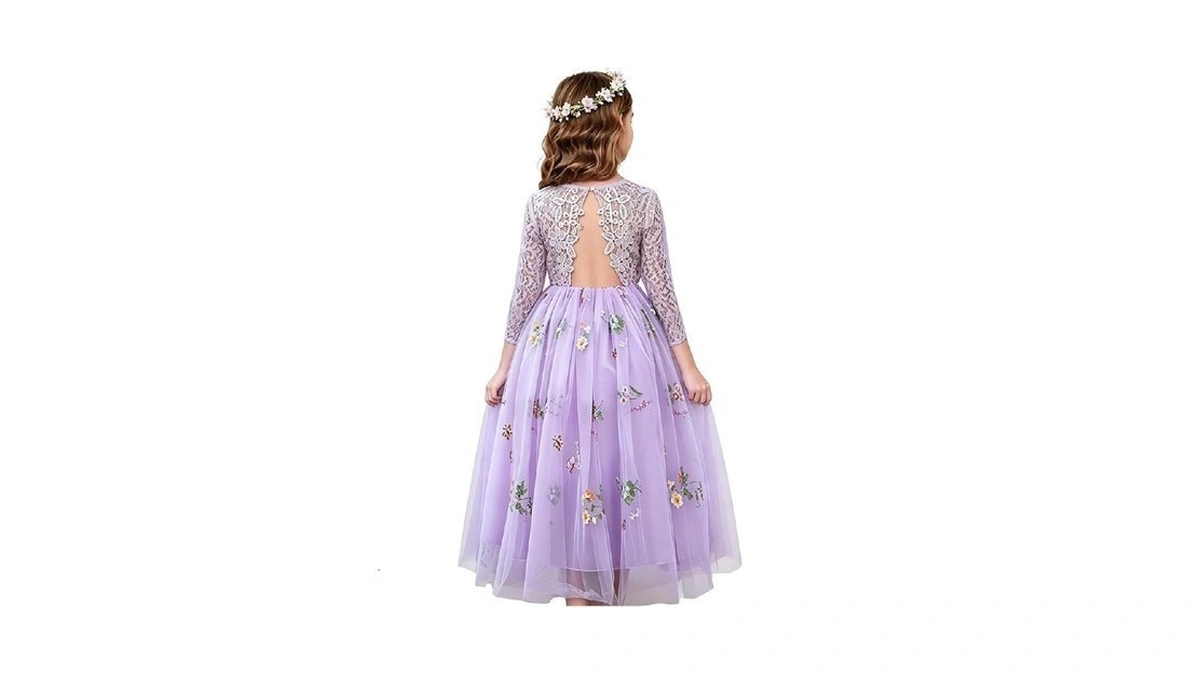 Eulimene Toddler Girl Dress Layered Tulle Flower Girl Dresses For