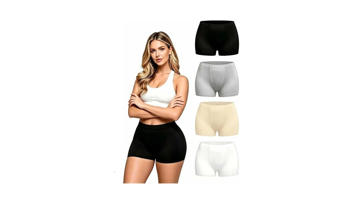 Nexgenz Cotton Boyshorts Underwear For Women, 2-inch Leg Boxer Briefs,
