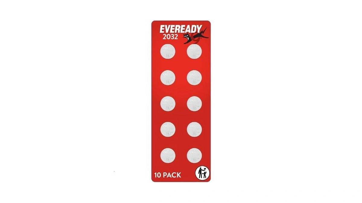 Eveready 2032 Batteries (10 Pack), 3v Lithium Coin Batteries For