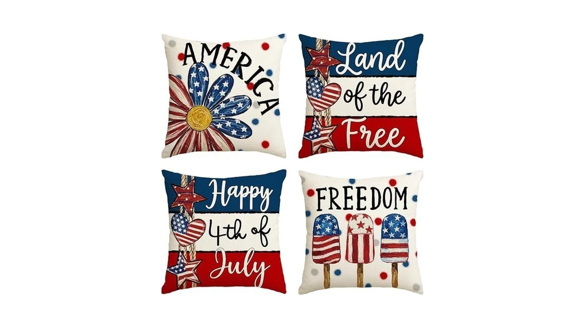 Avoin Colorlife Happy 4th Of July America Freedom Polka Dot