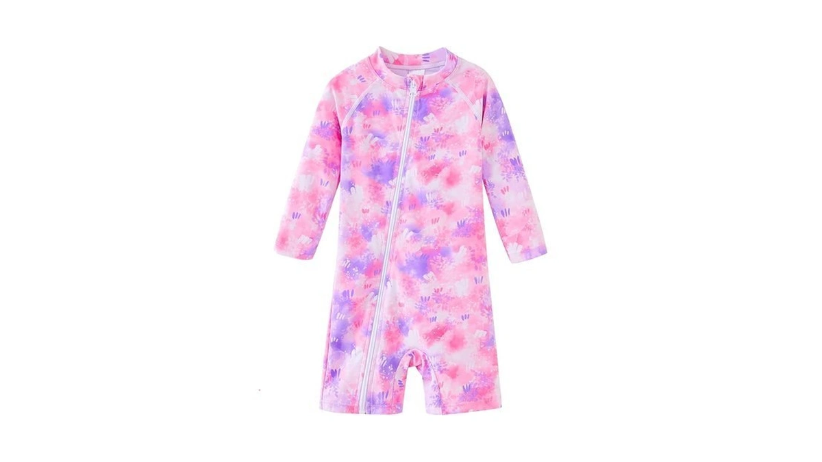 Umelok Baby Girl Rashguard Swimsuit Infant Rash Guard Swimwear Upf