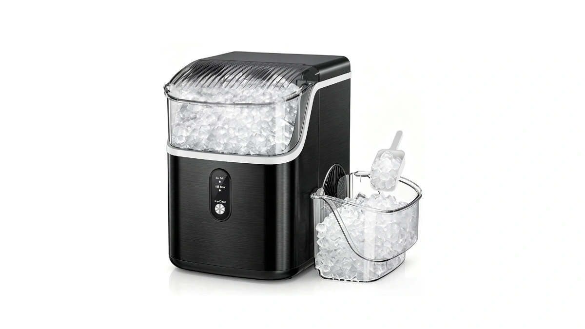 Antarctic Star Nugget Ice Maker Countertop, 35lbs/24h, Soft Chewable Ice,