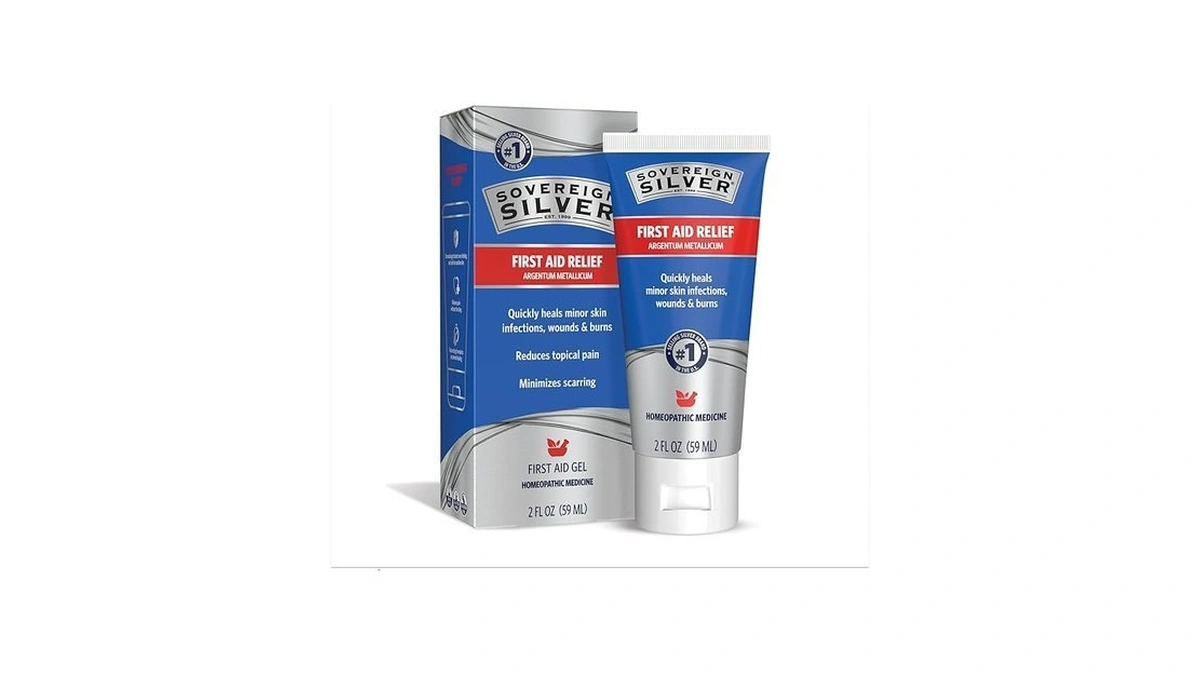 Sovereign Silver Colloidal Silver Gel, Argentum Metallicum Topical Skin Care