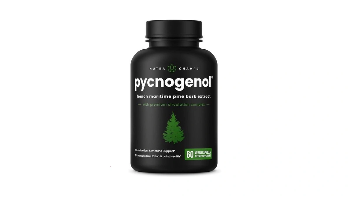 Nutrachamps Pycnogenol French Maritime Pine Bark Extract, Premium Circulation Complex,