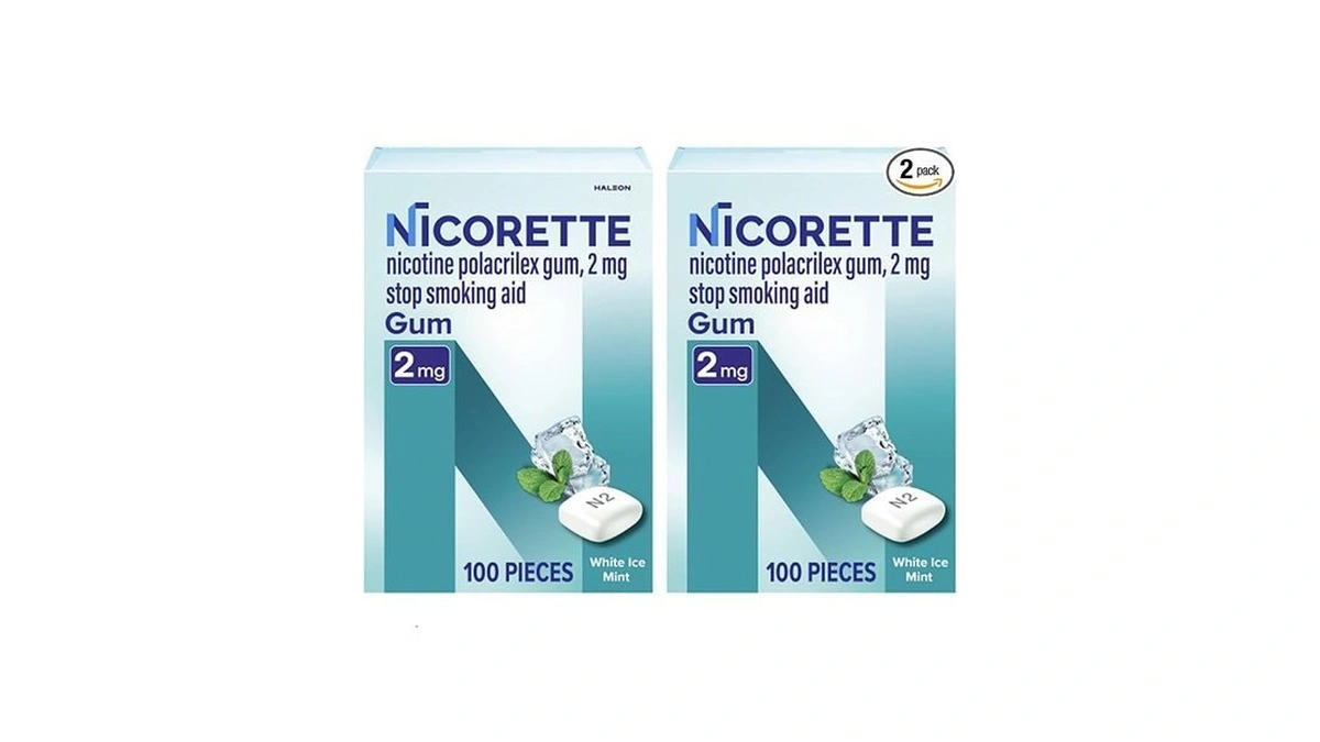 Nicorette 2 Mg Nicotine Gum To Help Stop Smoking -