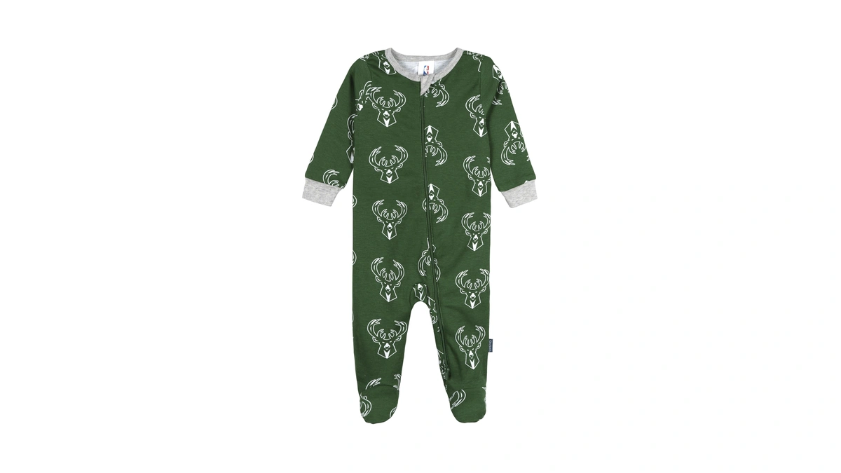 Gerber Unisex Baby Nba Team Sleep 'n Play, Milwaukee Bucks,