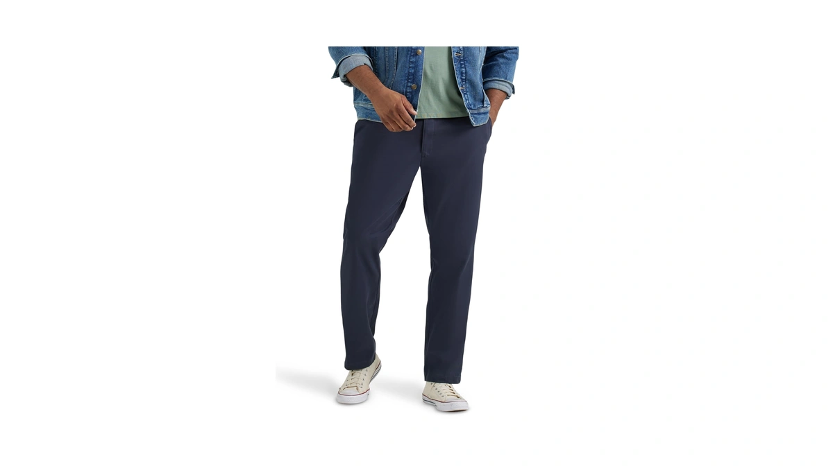 Lee Men's Big & Tall Extreme Motion Flat Front Relaxed