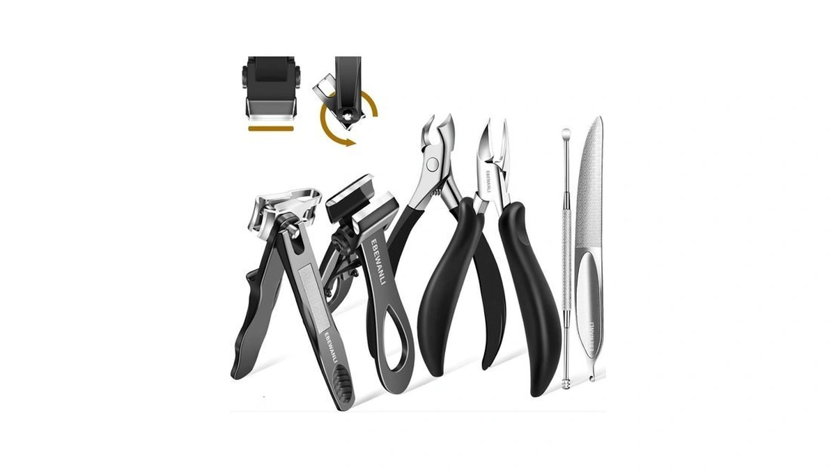 Ebewanli Podiatrist Toenail Clippers For Seniors Thick Toenails, Toe Nail