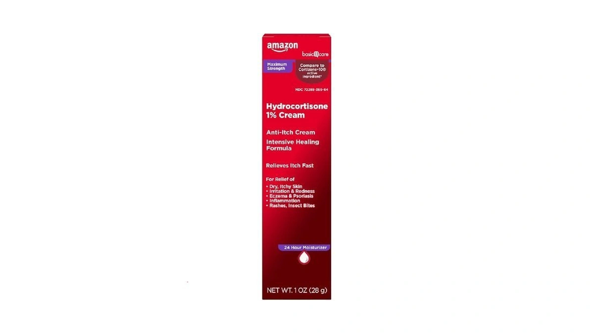 Amazon Basic Care Maximum Strength Anti-itch Cream, Hydrocortisone 1 Percent