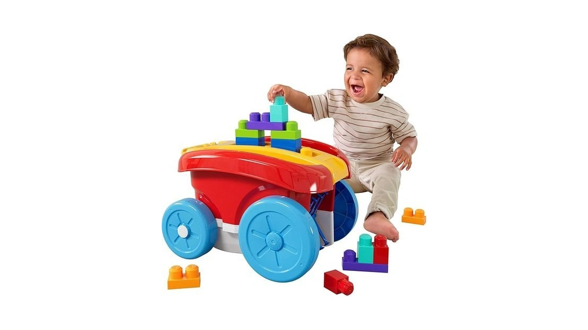 Mega Bloks First Builders Toddler Building Toy, Block Scooping Pull