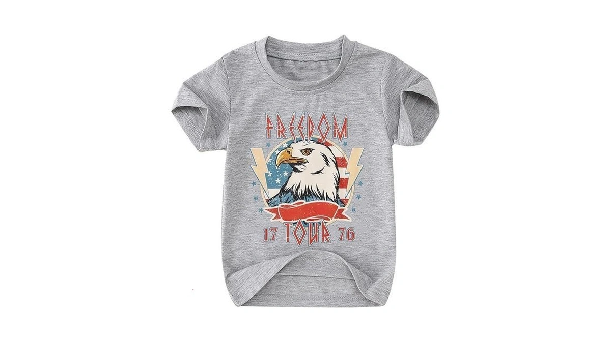 Modntoga 4th Of July Outfit Toddler Boys Eagle Graphic Crewneck