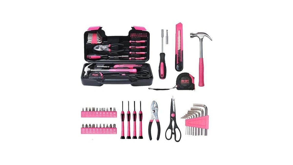 Abcy 39 Piece Basic Tool Kit For Women, All Purpose