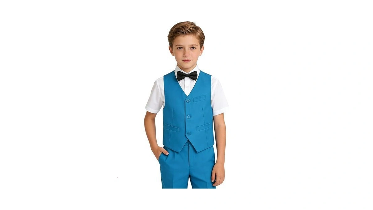 Yuanlu Boys Suits For Toddler Kids Slim Fit Tuxedo Ring