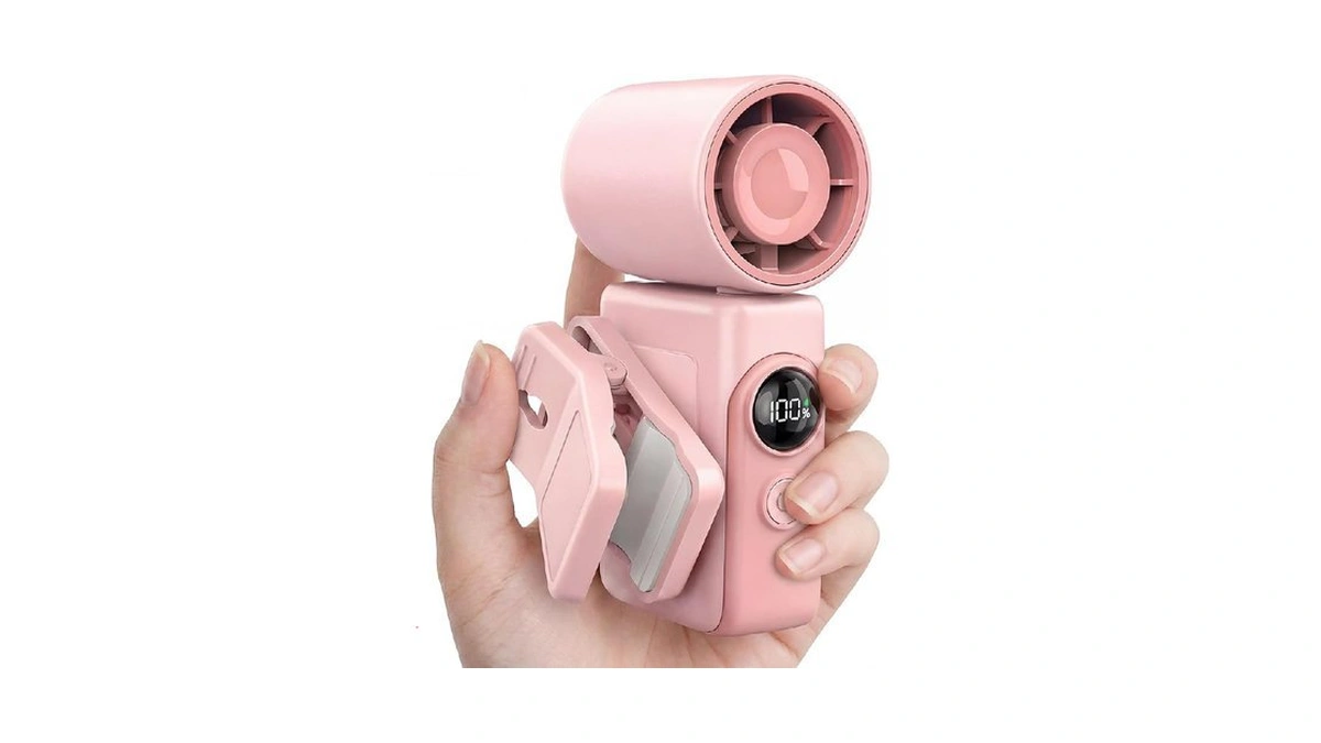 Handheld Fan Portable,0.26lb Mini Fan,handheld/clip-on Dual Mode,4-speed & Long Lasting,usb-c